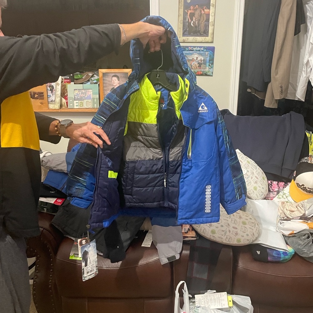 Gerry Weber Blue and Yellow Kids Puffer Jacket